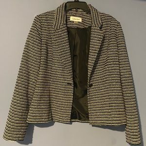 Calvin Klein Blazer|Color:Black/white|Size:12